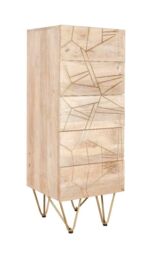 IH Design Tall Chest of drawers Deiondre Light Mango in Brown - thumbnail 2
