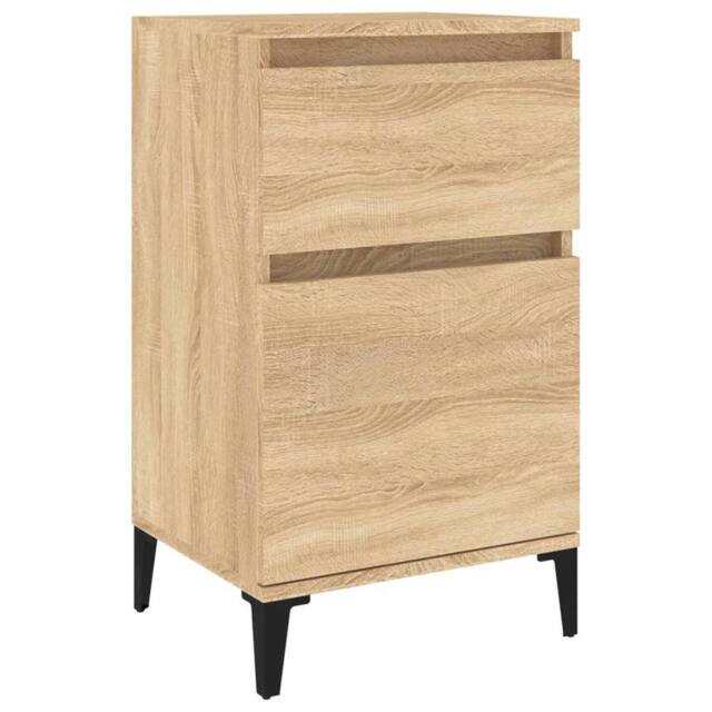 Berkfield Home Bedside Cabinet Sonoma Oak 40x35x70 cm in Light Brown - Size: 40 x 35 x 70 cm - image 1