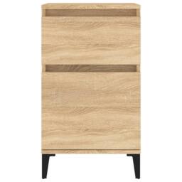 Berkfield Home Bedside Cabinet Sonoma Oak 40x35x70 cm in Light Brown - Size: 40 x 35 x 70 cm - thumbnail 6