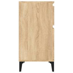 Berkfield Home Bedside Cabinet Sonoma Oak 40x35x70 cm in Light Brown - Size: 40 x 35 x 70 cm - thumbnail 7