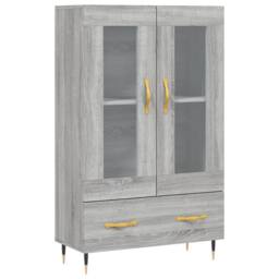 Berkfield Home Highboard Grey Sonoma 69.5x31x115 cm Engineered Wood - thumbnail 1