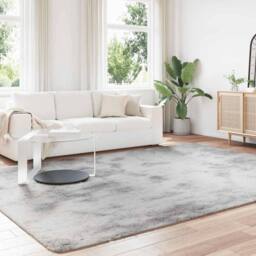 Berkfield Home Shaggy Rug High Pile NAVARRA Light Grey 240x340 cm Polyester - Size: Medium - thumbnail 3