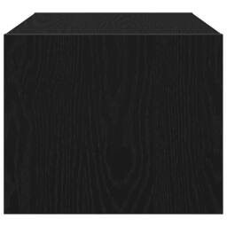 Berkfield Home TV Cabinet Black Oak 60x31x25.5 cm Engineered Wood - thumbnail 7