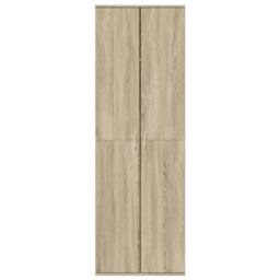 Berkfield Home Highboard Sonoma Oak 60x35x180 cm Engineered Wood in Light Oak - Size: 60 x 35 x 180 cm - thumbnail 1