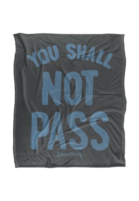 Warner Brothers Lord Of The Rings Officially Licensed Silky Touch Super Soft Throw Blanket 152 x 127 cm in White - image 1