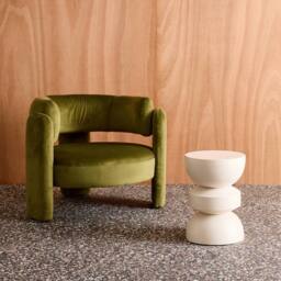 sweeek Side table, end table, nightstand metal in Cream - thumbnail 7