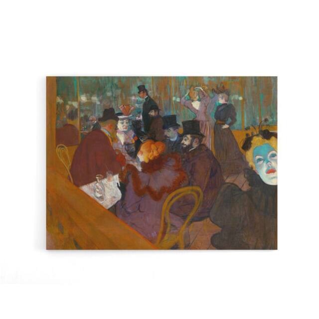 "Artery8 Toulouse Lautrec At The Moulin Rouge Canvas Wall Art Print - Size: W24"" x H32""" - image 1