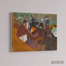 "Artery8 Toulouse Lautrec At The Moulin Rouge Canvas Wall Art Print - Size: W24"" x H32""" - thumbnail 2