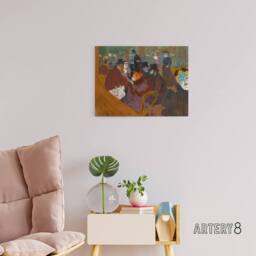 "Artery8 Toulouse Lautrec At The Moulin Rouge Canvas Wall Art Print - Size: W24"" x H32""" - thumbnail 3