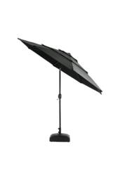 Living and Home Outdoor 3-Tier Umbrella with Crank and Tilt in Dark Grey - thumbnail 4