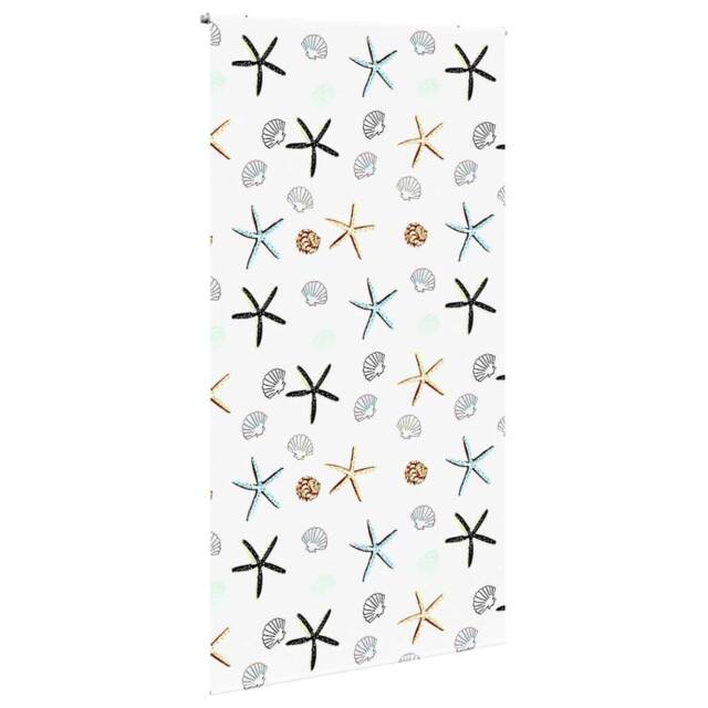 Berkfield Home Shower Roller Blind 130x240 cm Fabric Width 126 cm in White - image 1