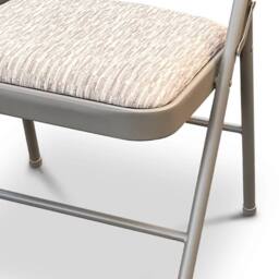 EONLION 4 x DELUXE STRONGOFFICE BACK REST Chair in Beige - Size: 100 cm - thumbnail 4