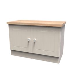 Ready Assembled 2 U Norton Compact 2 Door TV & Media Unit (Ready Assembled) in Taupe - Size: Medium - thumbnail 3
