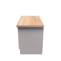 Ready Assembled 2 U Norton Compact 2 Door TV & Media Unit (Ready Assembled) in Taupe - Size: Medium - thumbnail 2