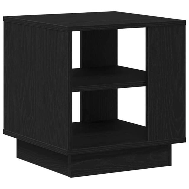 Berkfield Home Coffee Table Black Oak 40x40x43 cm Engineered Wood - Size: 40 x 40 x 43 cm - image 1