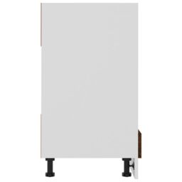 Berkfield Home Oven Cabinet Smoked Oak 60x46x81.5 cm Engineered Wood in Brown - thumbnail 6