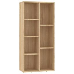 Berkfield Home Classic Book Cabinet Sonoma Oak 50x25x106 cm Engineered Wood in Light Tan - Size: 50 x 25 x 106 cm - thumbnail 3