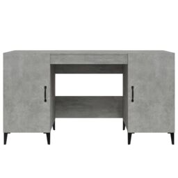 Berkfield Home Desk Concrete Grey 140x50x75 cm Engineered Wood - Size: 140 x 50 x 75 cm - thumbnail 6