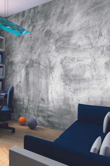 Origin Murals Concrete Grey Wall Mural - Size: W300 cm x H240 cm - image 1