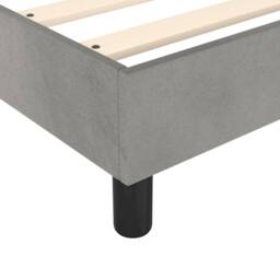 Berkfield Home Dense Box Spring Bed Frame Light Grey 180x200cm Super King Velvet - thumbnail 7
