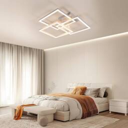 Goeco LED Ceiling Lamape 40 W Modern Living Room Lamp with Remote Control in White - thumbnail 4