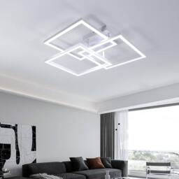 Goeco LED Ceiling Lamape 40 W Modern Living Room Lamp with Remote Control in White - thumbnail 2