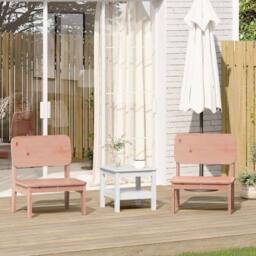 Berkfield Home Garden Chairs 2 pcs 60x52.5x72 cm Solid Wood Douglas in Light Tan - thumbnail 2