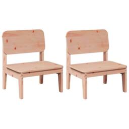 Berkfield Home Garden Chairs 2 pcs 60x52.5x72 cm Solid Wood Douglas in Light Tan - thumbnail 1