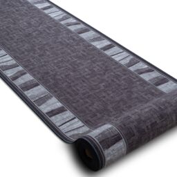 RugsX Anti-Slip Linea Runner in Grey - Size: 67 cm x 500 cm - thumbnail 3