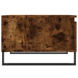 Berkfield Home Coffee Table Smoked Oak 55x55x36.5 cm Engineered Wood in Brown - thumbnail 7