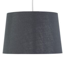 First Choice Lighting Set of 2 Zoey - Grey with Silver Inner Easy Fit Pendant or Lamp Shades - thumbnail 3