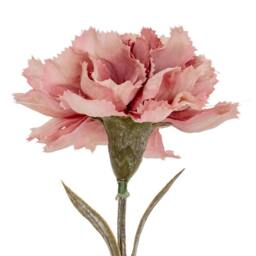 Lemon Pavilion Furniture and Decor Pink Carnation Stem Artificial Flower - Plastic - L11xW10xH56 cm Pink in Light Pink - thumbnail 3