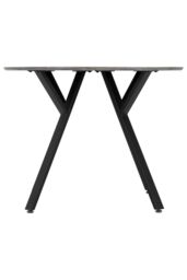 Seconique Athens Round Dining Table in Charcoal - thumbnail 2
