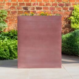Access Garden Products 75cm Long Zinc Galvanised Rose Gold 90cm Tall Trough Planter - thumbnail 5