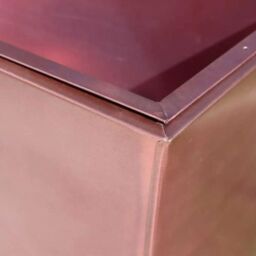 Access Garden Products 75cm Long Zinc Galvanised Rose Gold 90cm Tall Trough Planter - thumbnail 7