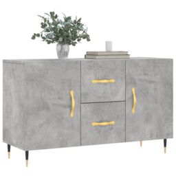 Berkfield Home Sideboard Concrete Grey 100x36x60 cm Engineered Wood - Size: 100 x 36 x 60 cm - thumbnail 3