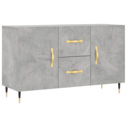 Berkfield Home Sideboard Concrete Grey 100x36x60 cm Engineered Wood - Size: 100 x 36 x 60 cm - thumbnail 2