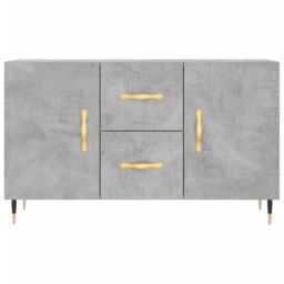 Berkfield Home Sideboard Concrete Grey 100x36x60 cm Engineered Wood - Size: 100 x 36 x 60 cm - thumbnail 6