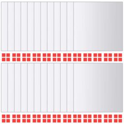Berkfield Home 48 pcs Mirror Tiles Square Glass in Silver - thumbnail 3