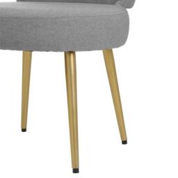 KORVIXA Vanity Stool Dressing Table Chair Bedroom in Grey - Size: 100 cm - thumbnail 5