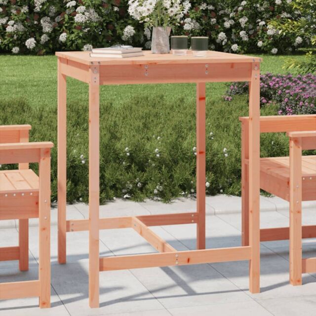 Berkfield Home Garden Table 82.5x82.5x110 cm Solid Wood Douglas in Brown - image 1