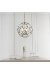 Netlighting Miele 3 Light Spherical Pendant Antique Brass Glass E14 in Gold - thumbnail 2