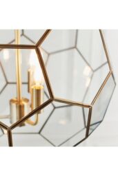 Netlighting Miele 3 Light Spherical Pendant Antique Brass Glass E14 in Gold - thumbnail 6