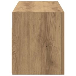 Berkfield Home Bathroom Wall Cabinet Artisan Oak 60x25x30 cm Engineered Wood in Brown - Size: 60 x 25 x 30 cm - thumbnail 7