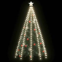 Berkfield Home Christmas Tree Net Lights with 250 LEDs Cold White 250 cm - thumbnail 3