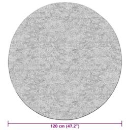 Berkfield Home Rug Washable 120 cm Beige Anti Slip - Size: 100 cm diameter - thumbnail 5