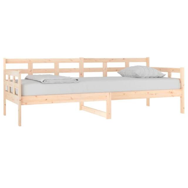 Berkfield Home Beautiful Day Bed Solid Wood Pine 80x200 cm in Natural - image 1
