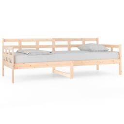 Berkfield Home Beautiful Day Bed Solid Wood Pine 80x200 cm in Natural - thumbnail 3