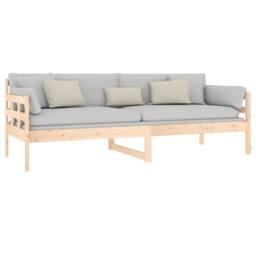 Berkfield Home Beautiful Day Bed Solid Wood Pine 80x200 cm in Natural - thumbnail 6