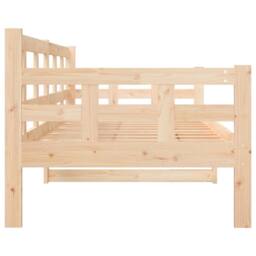 Berkfield Home Beautiful Day Bed Solid Wood Pine 80x200 cm in Natural - thumbnail 9
